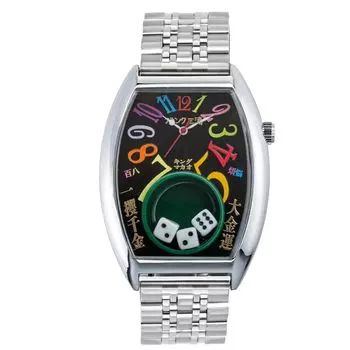Часы Фрэнка Миуры Macau Gambling Watch Reprint Dice Casino Limited Edition Metal Men s (Радужный черный)