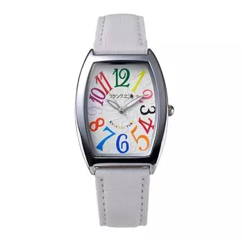 Часы Фрэнка Миуры, переизданные четырьмя основными брендами Zero Watch Quartz Ladies Japan s (Радужный белый)