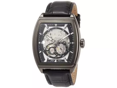 Часы Furbo design F2502GBKBK мужские, черный кожаный ремешок, корпус из нержавеющей стали, НОВЫЕ