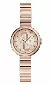 Часы FURLA COSY из розового золота с циферблатом из нержавеющей стали, кварцевые, 30 мм, ювелирные изделия, аксессуар WW00005010L3 [Furla] Женские [Товар] розового золота