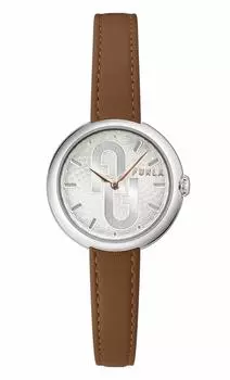 Часы FURLA COSY Серебряный циферблат из нержавеющей стали Кварцевые часы 30MM Ювелирные изделия Аксессуар WW00005001L1 Коричневый [Furla] Женские [Товар] коричневый