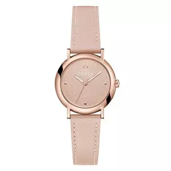 Часы FURLA EASYSHAPE Easy Shape с циферблатом цвета слоновой кости из нержавеющей стали, кварцевые, 32 мм, ювелирные изделия, аксессуар WW00024013L3 [Furla] Женские [Товар] розовый