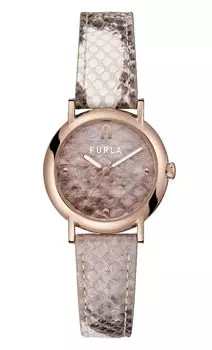 Часы FURLA EASYSHAPE Easy Shape Snake Pattern Dial Stainless Steel Quartz 32MM Watch Jewelry Accessory WW00024018L3 [Furla] Женские [Товар]