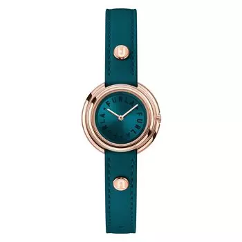 Часы FURLA ICONSHAPE сине-зеленый циферблат из нержавеющей стали кварцевые часы ювелирные аксессуары WW00031007L3 синие [Furla] 27.5MM женские