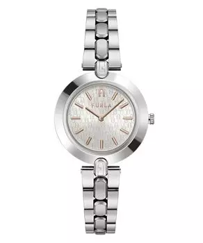 Часы FURLA LOGOLINKS Серебряный циферблат из нержавеющей стали Кварцевые часы 34MM Ювелирные изделия Аксессуар WW00002005L1 [Furla] Женские серебряный