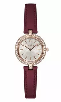 Часы FURLA LOGOLINKS Серебряный циферблат из нержавеющей стали Кварцевые часы 28MM Ювелирные изделия Аксессуар WW00006005L3 Красный [Furla] Женские [Товар] красный