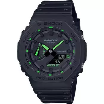 Часы G-Shock Neon Accent Green GA2100-1A3, Зеленый