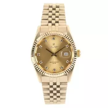 Часы Galaxy 5 ATM для пары, мужские металлические наручные часы QT7013MC, популярные корейские часы