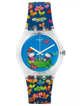 Часы GENT PLANET LOVE Ограниченная серия из 100 экземпляров, созданная в сотрудничестве с Гильермо Мардильо, модель GZ307S Blue [Swatch] 14 999