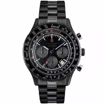 Часы Ghione Flight Timer Pilot Chronograph FT42BBO День отца