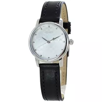 Часы Grand Black Leather Strap 14503875 [Coach] Женские [Товар]
