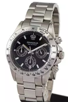 Часы Grandeur Made in Japan с хронографом и водонепроницаемостью 10 АТМ JGR004W4 [GRANDEUR] для мужчин