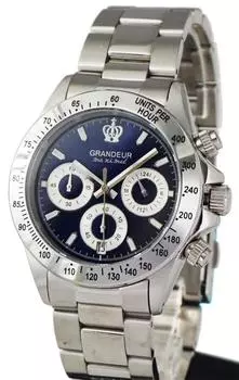 Часы Grandeur Made in Japan с хронографом и водонепроницаемостью 10 АТМ JGR004W5 [GRANDEUR] для мужчин