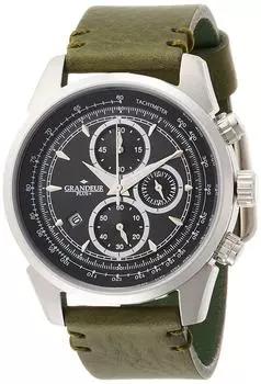 Часы Grandeur Plus Italian Leather Band Series GRP001W7 Green [Grandeur Plus] Мужские