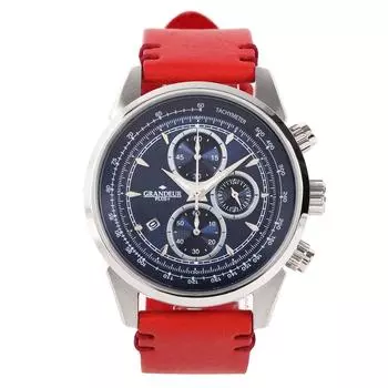 Часы Grandeur Plus Italian Leather Band Series GRP001W6 Red [Grandeur Plus] Мужские
