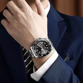 Часы Green Water Ghost, мужские, полностью автоматические, немеханические, с ночным светом и календарем, водонепроницаемые