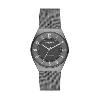Часы GRENEN SOLAR POWERED SKW6836 Charcoal [Skagen] Мужские древесный уголь