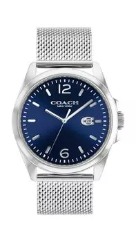Часы GREYSON 14602617 Серебряные [Coach] Мужские темно-синий