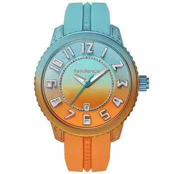 Часы Gulliver De Color Medium Green Dial Aluminum Mineral Glass Quartz 42MM Watch TY933002 Orange [Tendence] Orange/Emerald Womens [Товар]