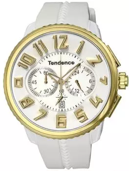 Часы Gulliver Round Chronograph Gulliver Round Chronograph Белый циферблат Нержавеющая сталь Минеральное стекло Кварцевые 51MM Часы TY046019 [Tendence] [Товар]