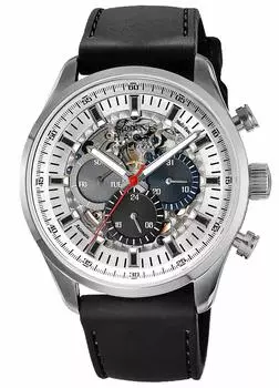 Часы H022 Серебряный циферблат из нержавеющей стали с автоматическим заводом 5 АТМ Водонепроницаемость 43 мм Часы Черные [Sonne] H022SS-BK Мужские