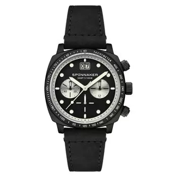 Часы Hal Chronograph Black [Spinika] SP-5068-08 Мужские [Товар] чёрный