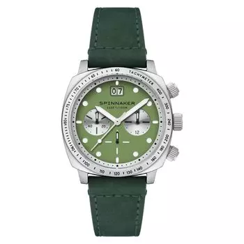 Часы Hal Chronograph Brown [Spinika] SP-5068-09 Мужские [Товар] зелёный