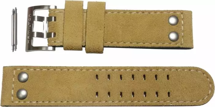 Часы HAMILTON 20 мм Khaki Field Auto 40 мм Ремешок из натуральной телячьей кожи нубука, импортный [Hamilton] H600.705.117 [Обычный продукт]