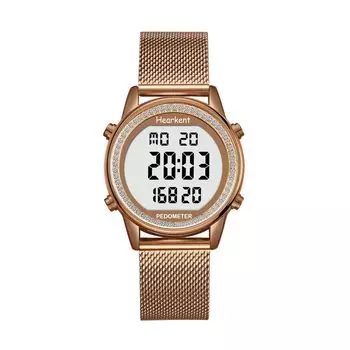 Часы Hearkent Pedometer для спорта, часы с калориями, шагами, фитнес-трекер с большим цифровым дисплеем, водонепроницаемые часы для женщин, счетчик, ходьба,