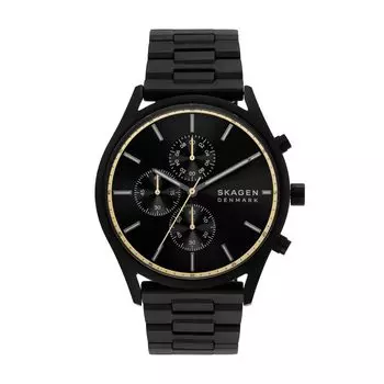 Часы HOLST CHRONOGRAPH SKW6910 Black [Skagen] Мужские чёрный