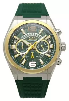 Часы-хронограф 10 ATM Водонепроницаемость T8B84GM Зеленый [Technos] Мужские зелёный