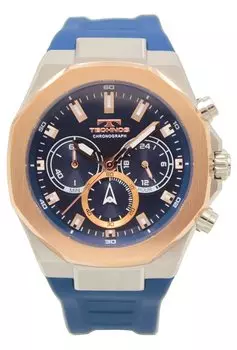 Часы-хронограф 10 ATM Водонепроницаемость T8B85PN Синий [Technos] Мужские синий
