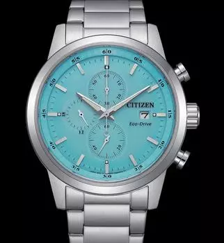 Часы-хронограф CITIZEN Eco-Drive из нержавеющей стали CA0748-80L Free