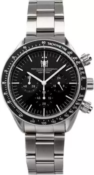 Часы-хронограф Hyakuichi, водонепроницаемые, кварцевые, BK, 20 АТМ [HYAKUICHI 101], мужские, для дайвинга, без даты