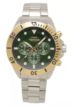 Часы-хронограф T6B83GM Silver [Technos] Мужские зелёный