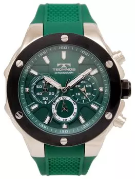 Часы-хронограф T6C22BM Green [Technos] Мужские зелёный