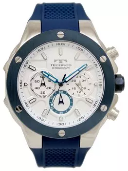 Часы-хронограф T6C22NS Blue [Technos] Мужские серебряный