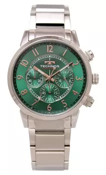Часы-хронограф T9B61SM Silver [Technos] Мужские зелёный