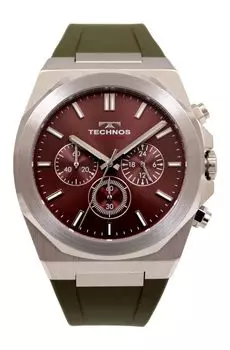 Часы-хронограф T9C18SA Green [Technos] Мужские коричневый