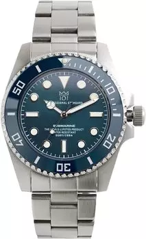 Часы Hyakuichi 20 ATM Water Resistant Sweep Second с керамическим безелем Deep Aqua [HYAKUICHI 101] Diver s Non-Date