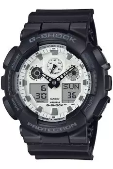 Часы и блестящие белые серии Black [Casio] G-Shock []Black GA-100WD-1AJF Мужские
