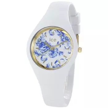 Часы Ice Watch водонепроницаемые Ice Blue Small White Rubber Band 019226 Часы [Ice Watch] Мужские Женские [Товар]
