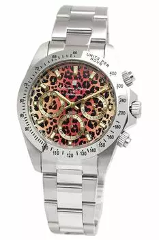 Часы итальянского бренда с аналоговым дисплеем, водонепроницаемость 10 АТМ, деловые повседневные [Salvatore Mara] мужские серебряный