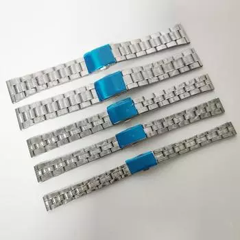 Часы из нержавеющей стали с плоским стальным ремешком, мужские и женские ремешки, облицовка, браслет, тонкий стальной ремешок, аксессуары для часов 12-22 мм часы 12mm