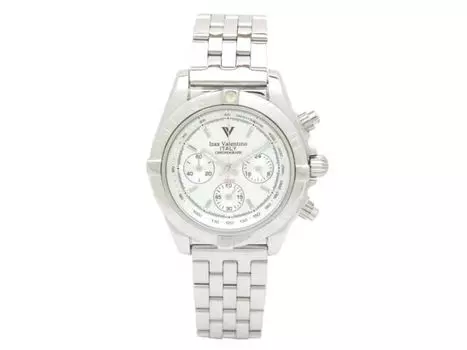 Часы Izax Valentino IVG-8000-6 с серебристым браслетом из нержавеющей стали, хронограф, НОВЫЕ