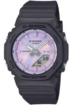 Часы, изготовленные из экологически чистого черного [Casio] G-Shock [] Модель среднего размера, материалы, GMA-P2100PC-1AJF, женские,