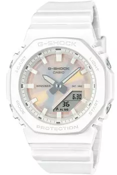 Часы, изготовленные из экологически чистых материалов, Белые [Casio] G-Shock [] Модель среднего размера, материалы, GMA-P2100PC-7AJF, Женские,