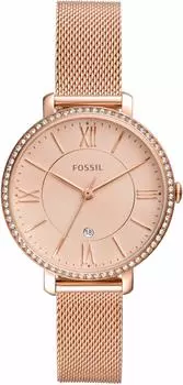 Часы JACQUELINE ES4628 из настоящего импортного розового золота [Fossil] женские