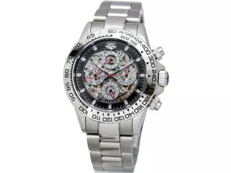 Часы John Harrison JH-003SB с серебристым браслетом из нержавеющей стали, корпус с несколькими календарями