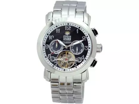 Часы John Harrison JH-008BB с серебристым браслетом из нержавеющей стали, индикатор даты, НОВЫЕ